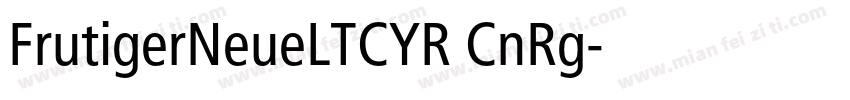 FrutigerNeueLTCYR CnRg字体转换